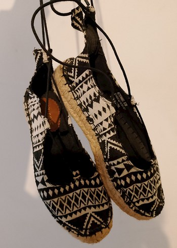Next Bohem Desenli Kadın Dolgu Topuk Espadril