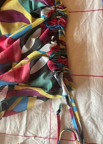 Renkli Pareo elbise  - Görsel 2