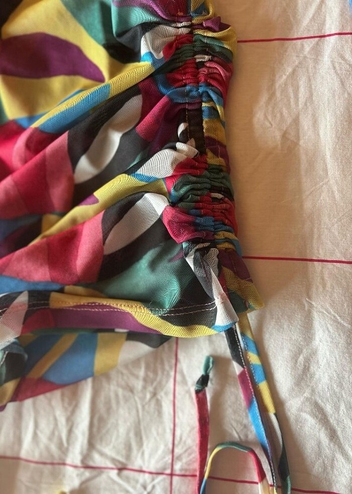 Renkli Pareo elbise  - Görsel 2