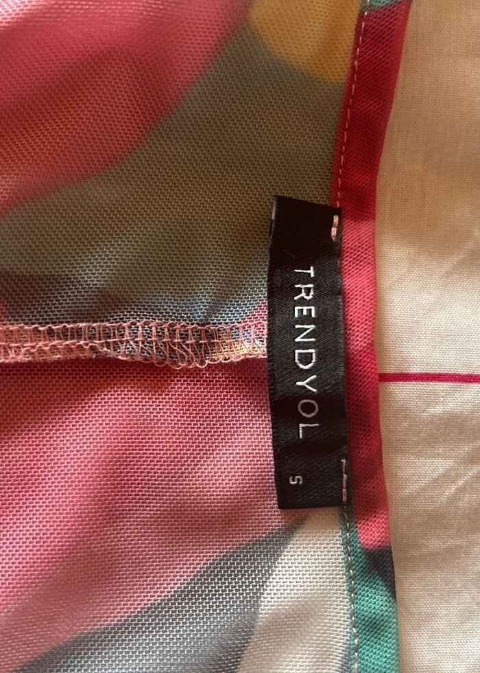 Renkli Pareo elbise  - Görsel 4