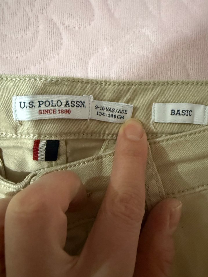 Erkek Bej Mini Pamuklu Bermuda Şort - Görsel 2