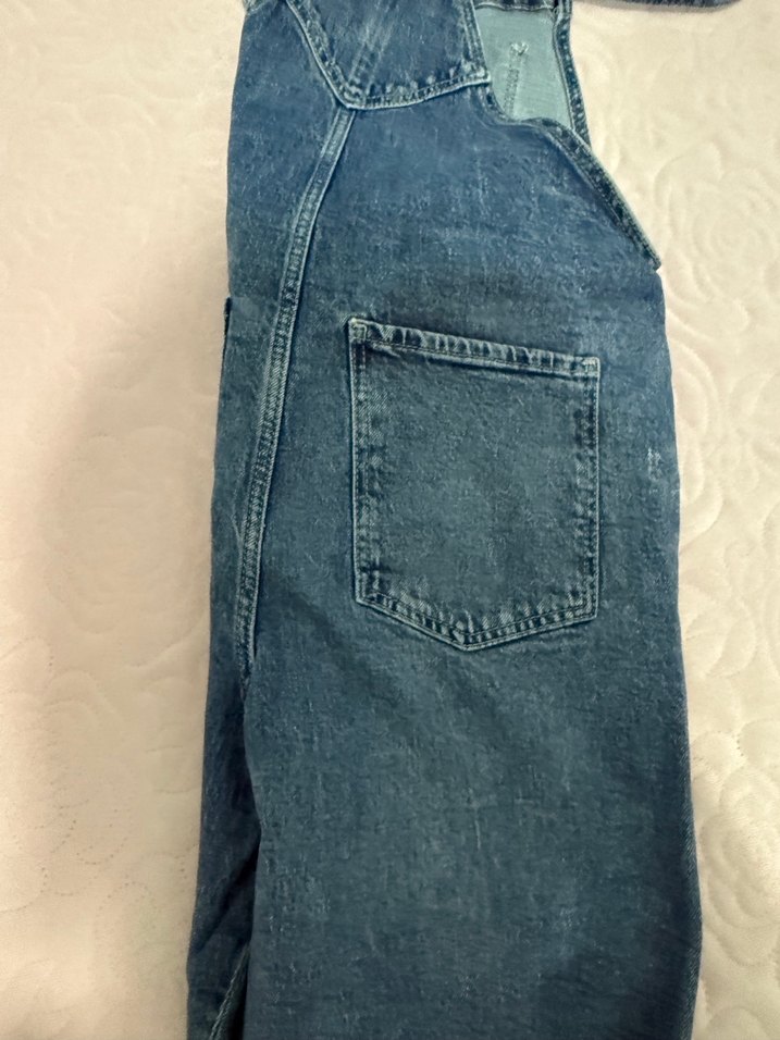 Erkek Mavi Denim Askılı Bol Kesim Tulum - Görsel 3