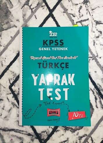Yargı Yayınları Kpss Türkçe Yaprak Test 