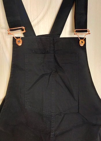 Armalife Kadın Siyah Denim Askılı Bahçıvan Elbise