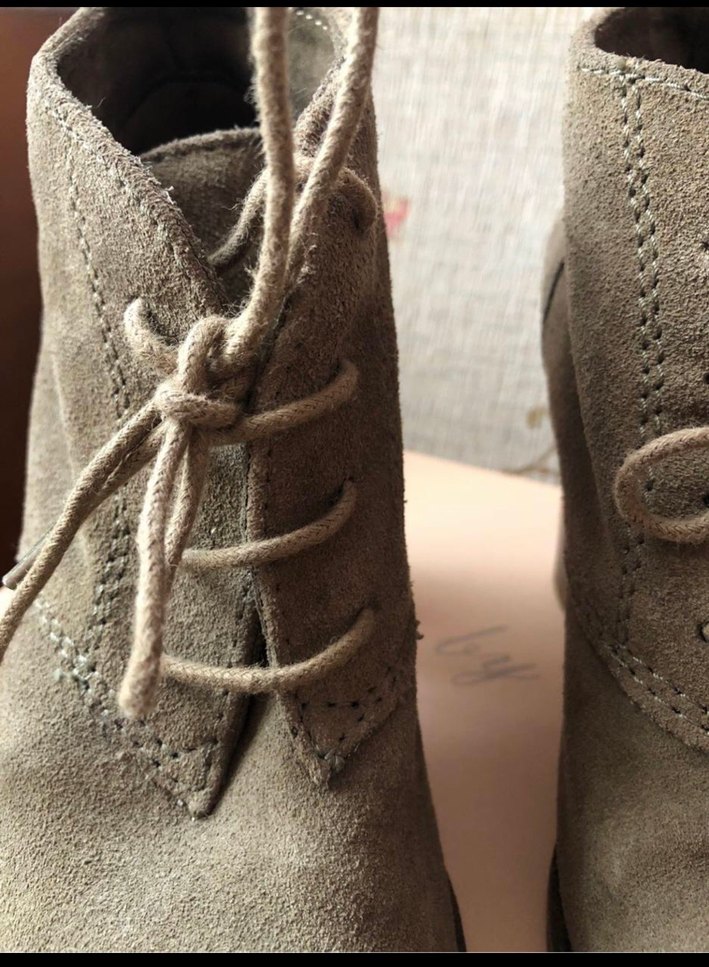 Haki Süet Topuklu Kadın Bot - Görsel 5