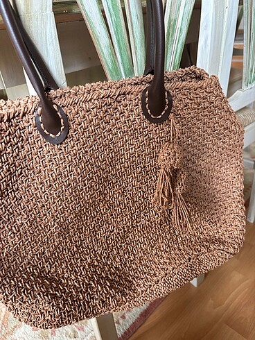 Zara Katip el örgü çanta