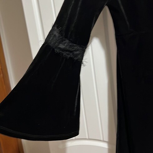 xl Beden siyah Renk Kadife elbise
