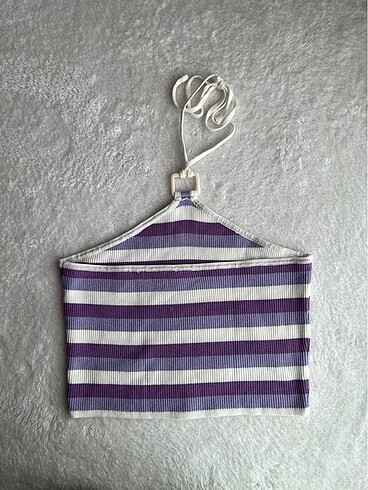 H&M Boyundan bağlamalı örgü crop