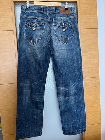 Fornarina 2000ler vintage düz paça çok cepli jean