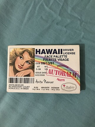 The balm autobalm hawaii paleti