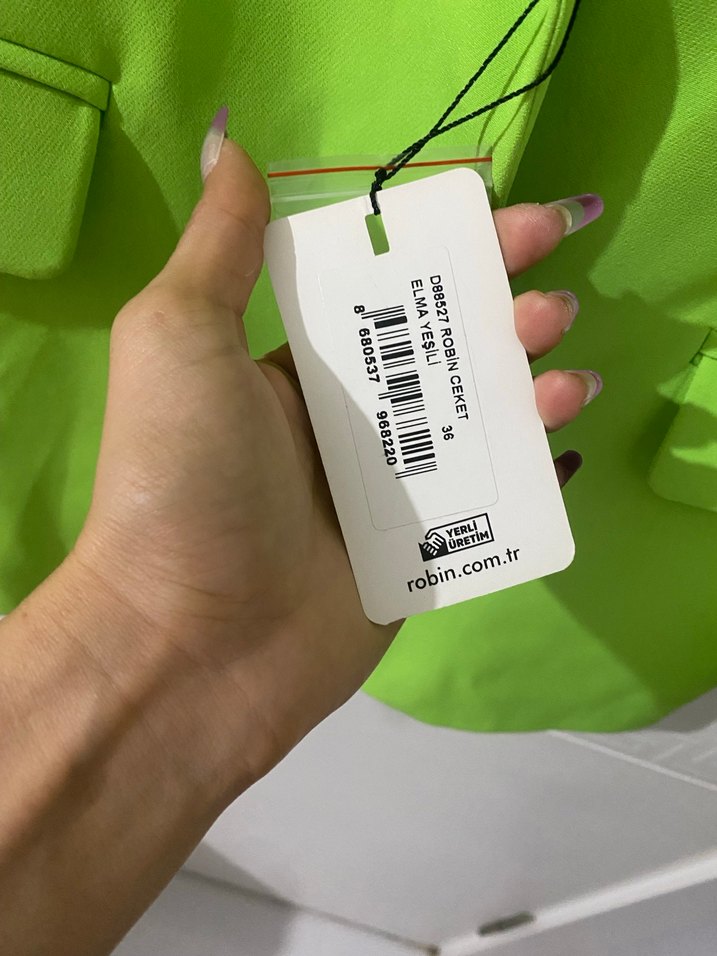 Yeşil Düğmeli Kadın Blazer Ceket - Görsel 5