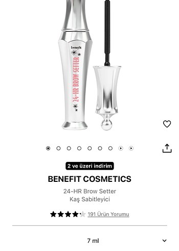 Benefit Cosmetics 24-HR Kaş Sabitleyici 7ml - Görsel 2