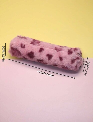 Diğer Peluş pembe kalem kutusu