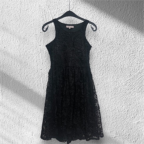 Koton Siyah dantel elbise - Görsel 2