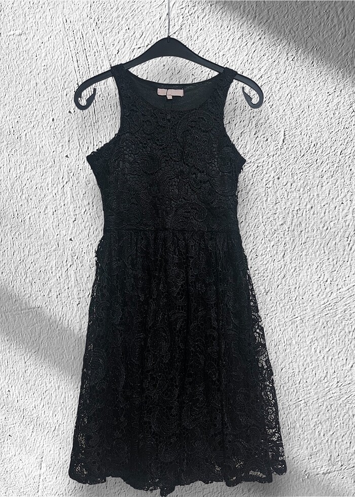 Koton Siyah dantel elbise - Görsel 2