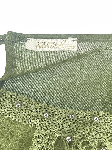 38 Beden yeşil Renk PreLoved Bluz %70 İndirimli.