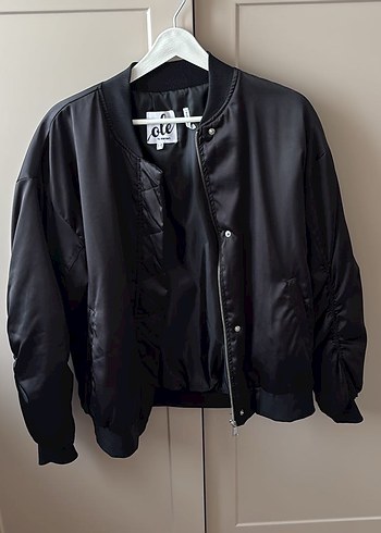 s Beden siyah Renk Siyah Oversize bomber Ceket