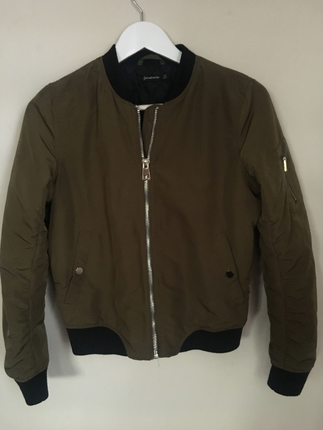 Stradivarius Haki Bomber Ceket