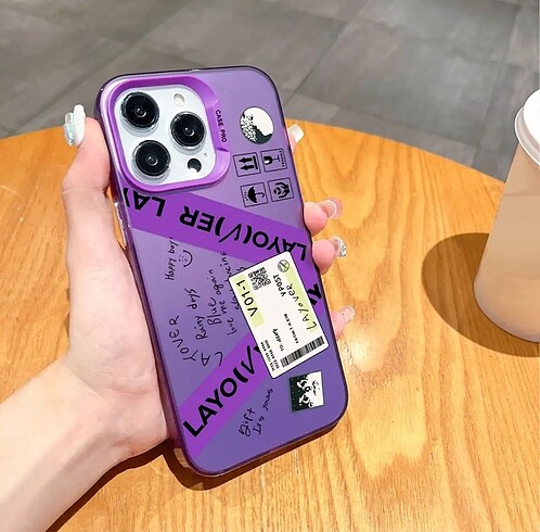 layover iphone 15 pro max mor kılıf