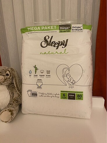 6 Beden: 16+ kg Beden Sleepy 6 numara