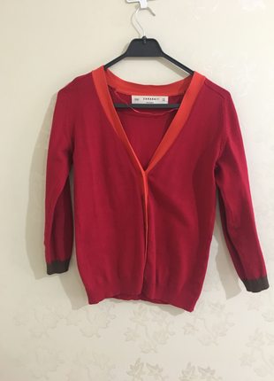 Bordo zara hırka sıfır