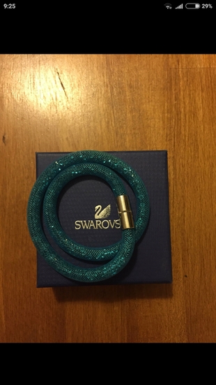 Turkuaz Swarovski stardust bileklik kolye
