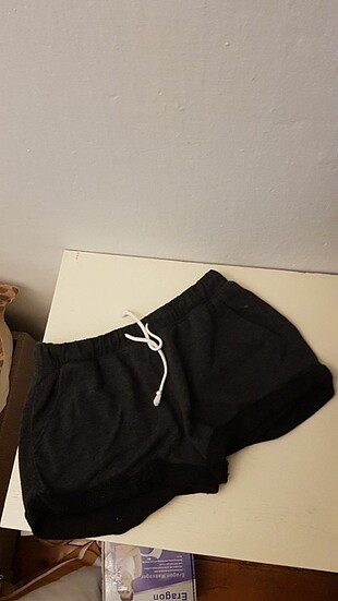 H&M Basic Koyu Gri M Beden Şort