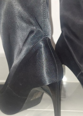 Siyah Stiletto Topuklu Kadın Bot - Görsel 6