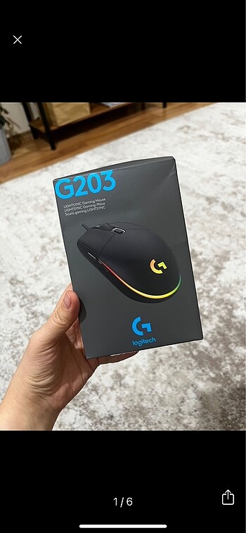 Logitech g203 kablolu mouse