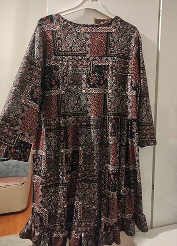 xl Beden çeşitli Renk Vintage elbise