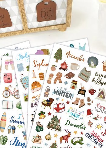 12 Ay Sticker Seti - Görsel 2