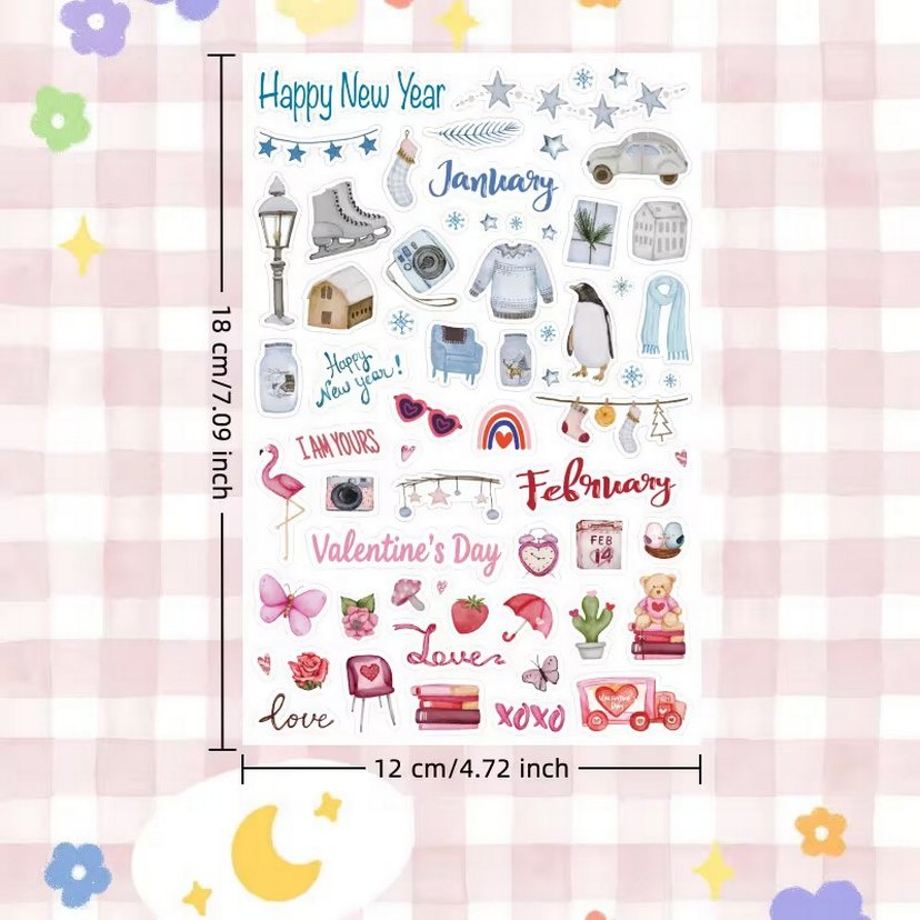12 Ay Sticker Seti - Görsel 4