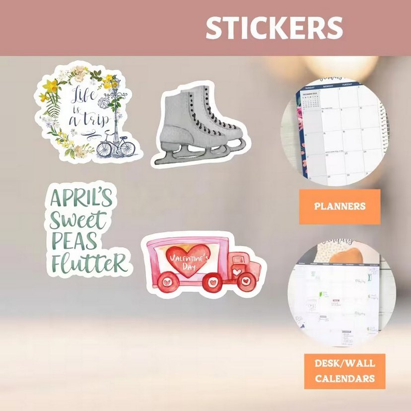 12 Ay Sticker Seti - Görsel 5