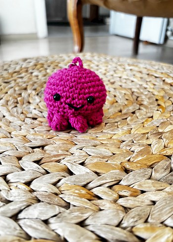 Hobby Life Pembe Örgü Kadın Anahtarlık