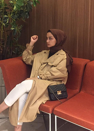 Zara Camel Renk Trençkot