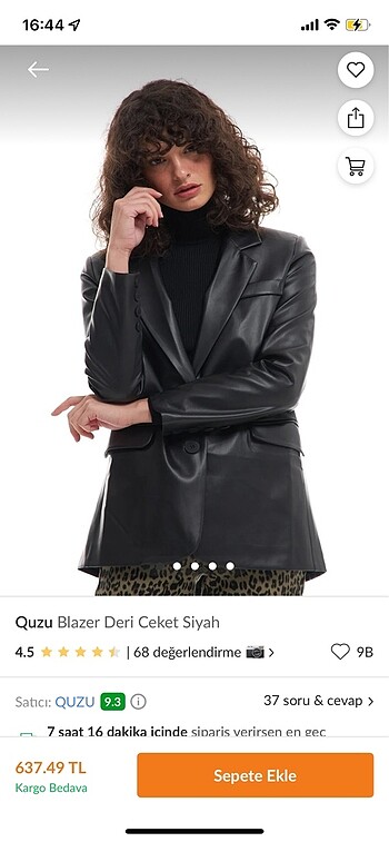 Deri blazer