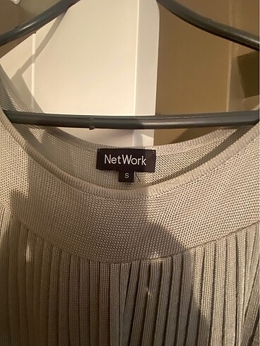 s Beden gri Renk Network triko elbise