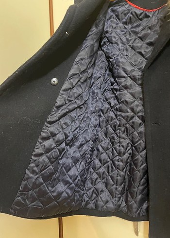 Gri Midi Kadın Kaban, Kürklü Yaka - Görsel 5