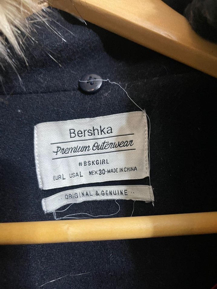 Gri Midi Kadın Kaban, Kürklü Yaka - Görsel 3