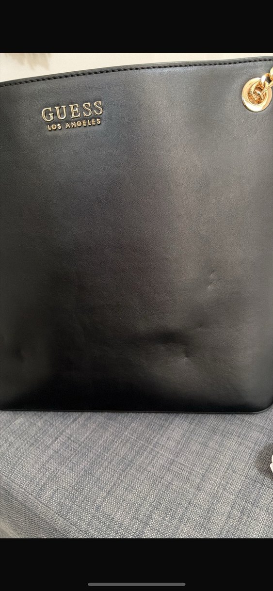 Zincir Detaylı Siyah Deri Kadın Çanta - Görsel 5