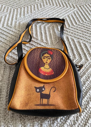 Bohem Tarz Kahverengi Deri Sırt Çantası - Görsel 3