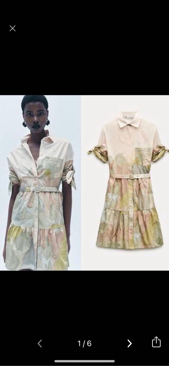 Bohem Renkli Mini Elbise - Görsel 2