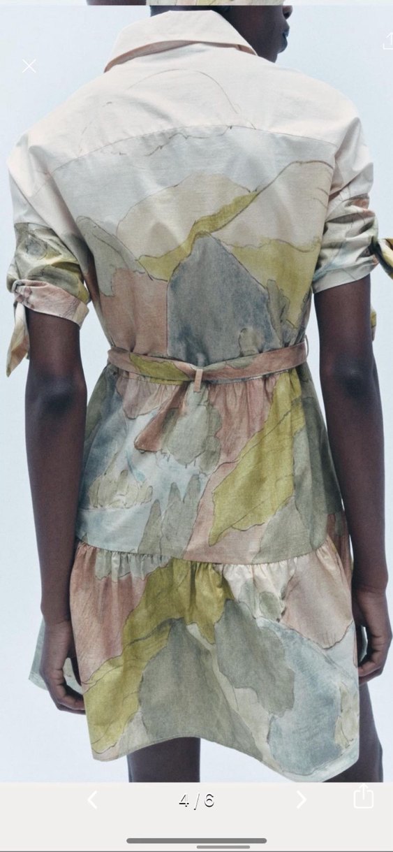 Bohem Renkli Mini Elbise - Görsel 4