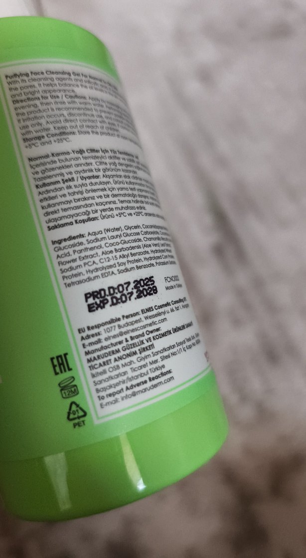 Maru.Derm Arındırıcı Yüz Temizleme Jeli 200 ml - Görsel 4