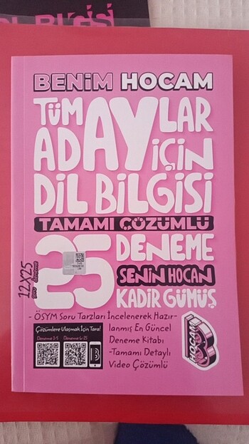 Benim Hocam Dil Bilgisi Tamamı Çözümlü Deneme 