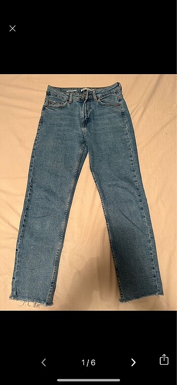 Bershka Bershka straight cropped jean