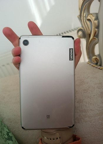 Gri Beyaz Lenovo tablet - Görsel 4