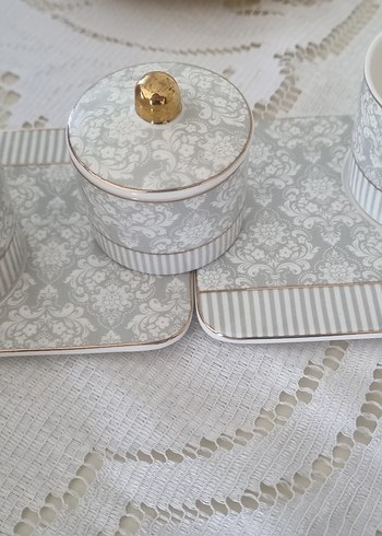 Karaca Gri Beyaz Seramik Kupa - Görsel 3