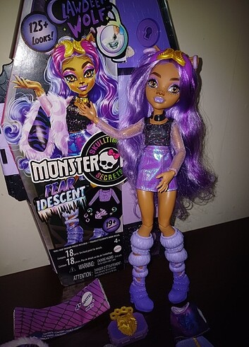 Beden Renk Monster high fear idescent clawdeen wolf