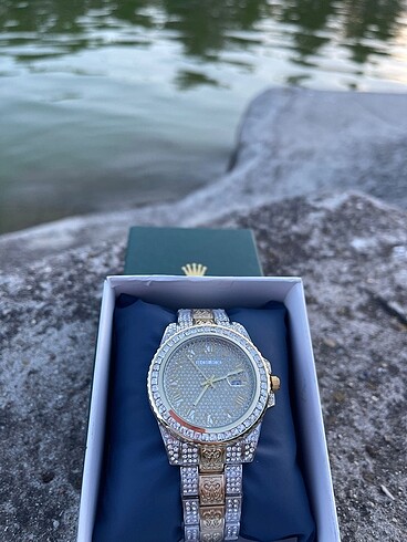 ZİRKON TAŞLI KADIN ROLEX SAAT 38mm ÇOK ŞIK